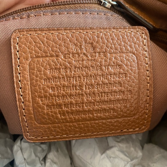 Auth Coach Leather Billie Saddle Brown Backpack - Picture 11 of 16